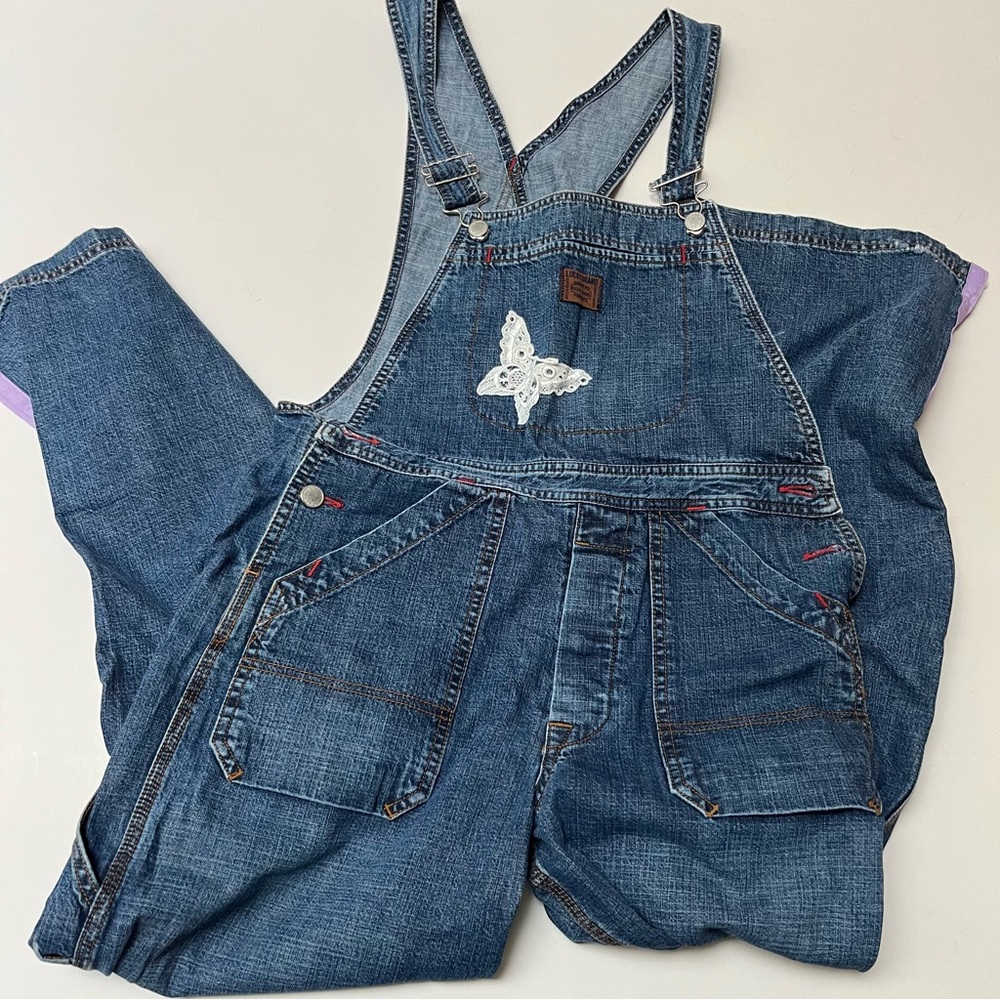 Vintage Lucky Brand Butterfly Overalls